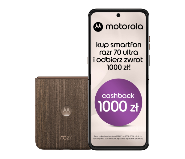 Motorola razr 70 Ultra 5G 16/512GB Cocoa 165Hz - 1529162 - zdjęcie